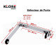 SELECTEUR de PORTE KLOSE besser ACIER ( NOIR,BLANC,GRIS,NICKEL Satin )